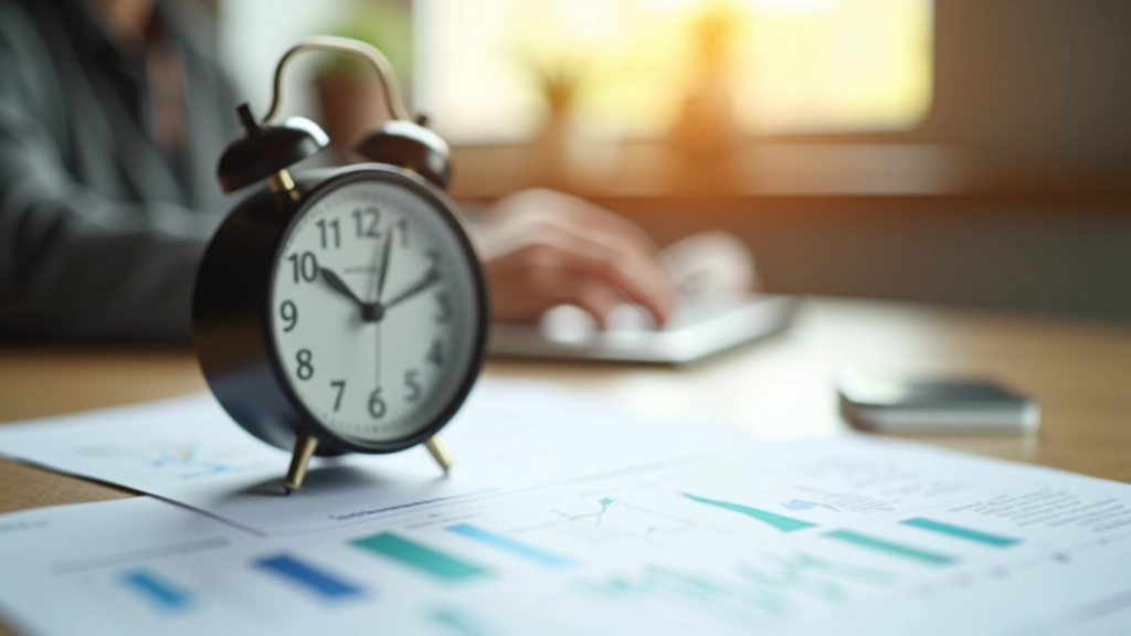 Clock and market data showing timing of news announcements and market reaction windows