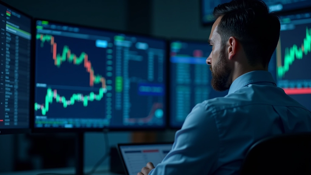 Market data visualization showing sentiment trends