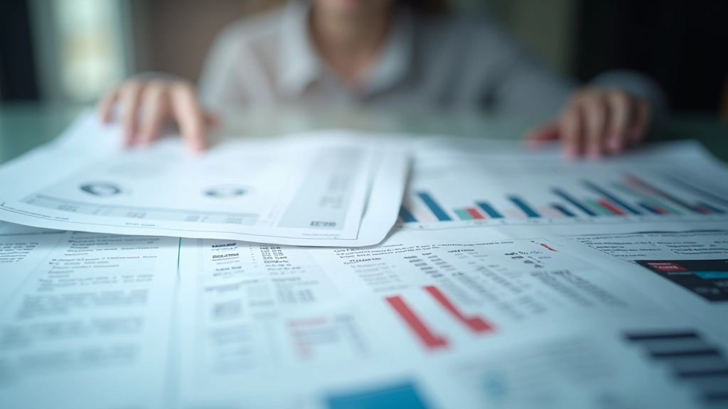 Newspaper headlines and market data printed on paper with highlighting showing key economic indicators and price movements